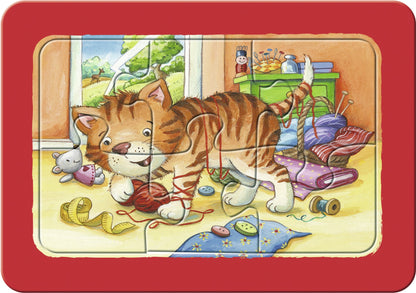 PUZZLE ANIMALUTE, 3X6 PIESE - RAVENSBURGER (RVSPC07062) - Libelula Vesela - Jucarii