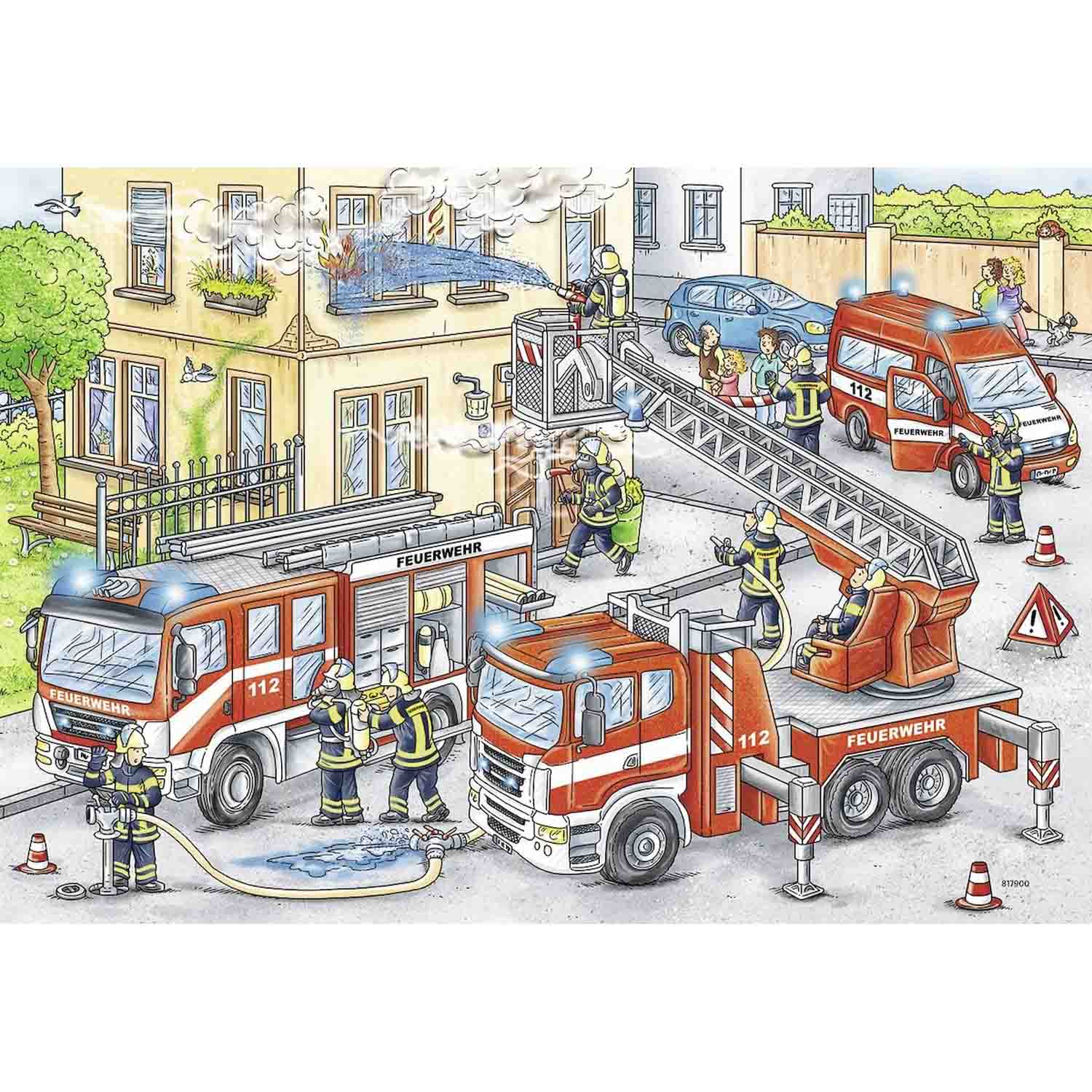 PUZZLE EROI IN ACTIUNE, 2X24 PIESE - RAVENSBURGER (RVSPC07814) - Libelula Vesela - Jucarii