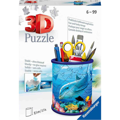 PUZZLE 3D DELFIN SUPORT PIXURI, 54 PIESE - RAVENSBURGER (RVS3D11176) - Libelula Vesela - Jucarii