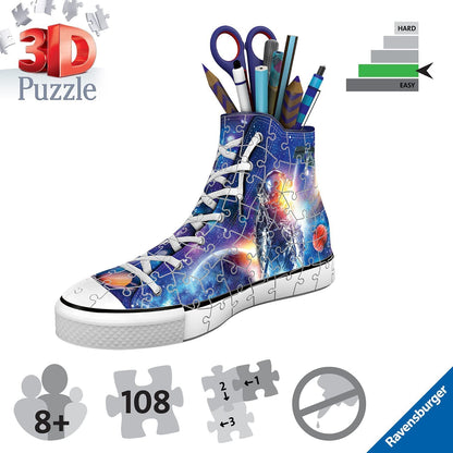 PUZZLE 3D SUPORT PIXURI SNEAKER ASTRONAUT, 108 PIESE - RAVENSBURGER (RVS3D11251) - Libelula Vesela - Jucarii