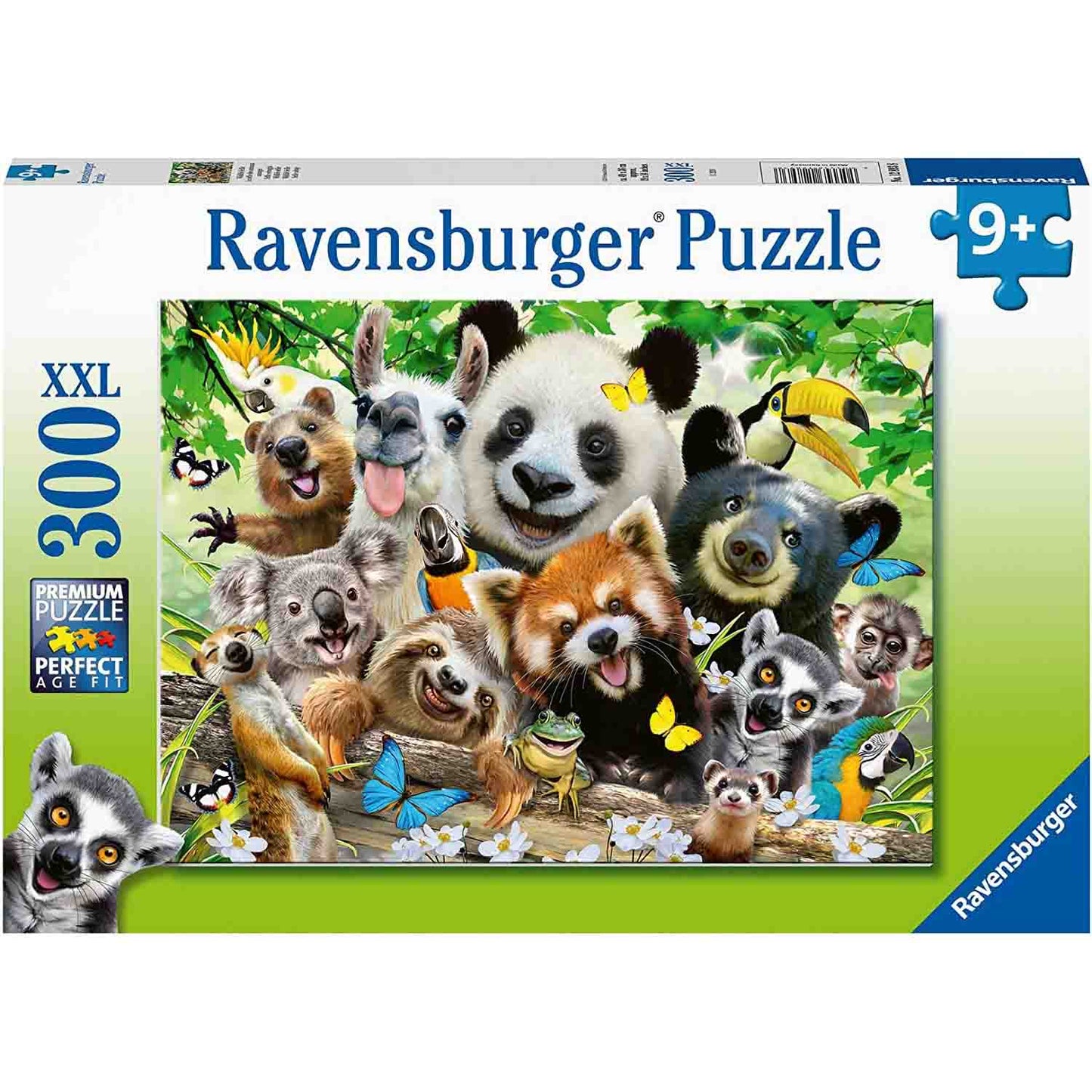 PUZZLE SELFIE CU ANIMALE, 300 PIESE - RAVENSBURGER (RVSPC12893) - Libelula Vesela - Jucarii