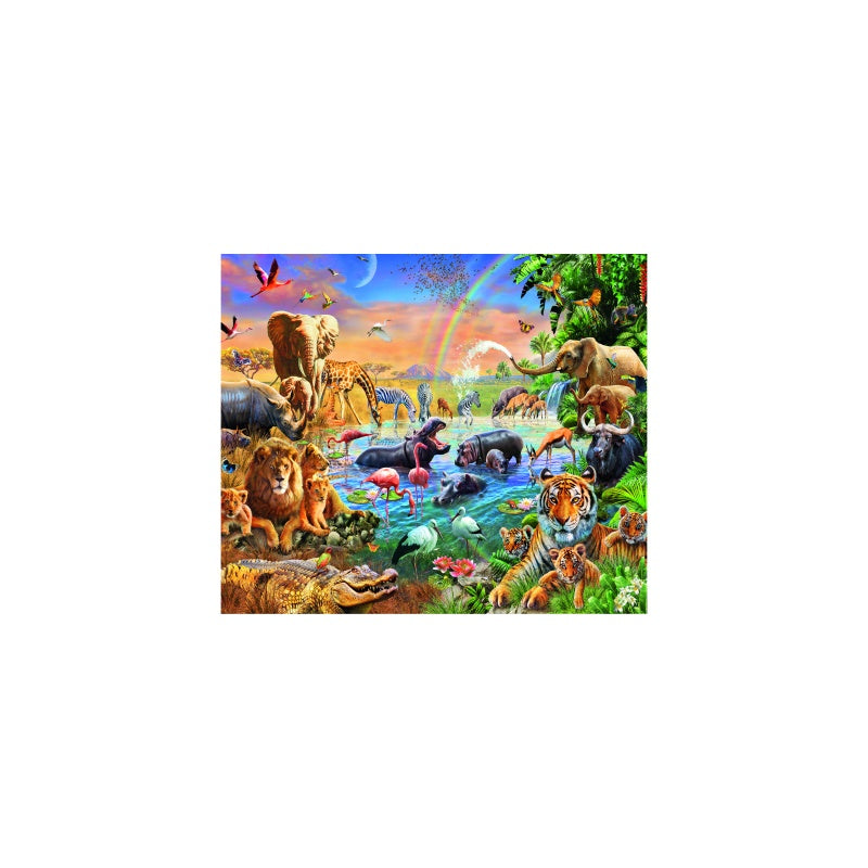 PUZZLE IZVOR IN JUNGLA, 100 PIESE - RAVENSBURGER (RVSPC12910) - Libelula Vesela - Jucarii