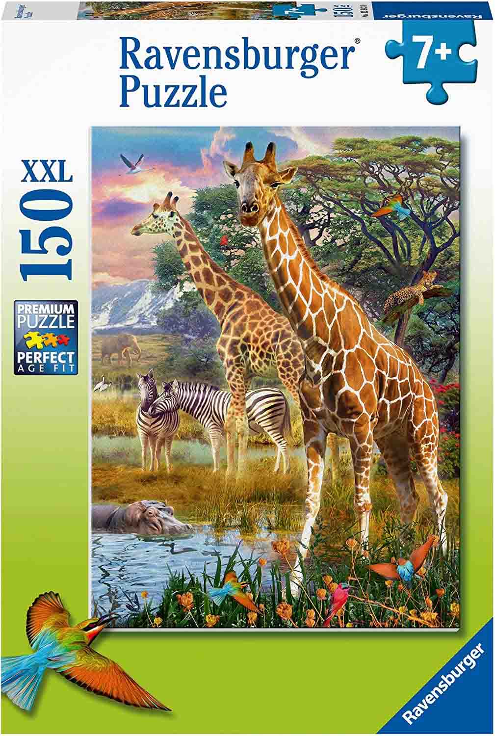 PUZZLE GIRAFE IN AFRICA, 150 PIESE - RAVENSBURGER (RVSPC12943) - Libelula Vesela - Jucarii