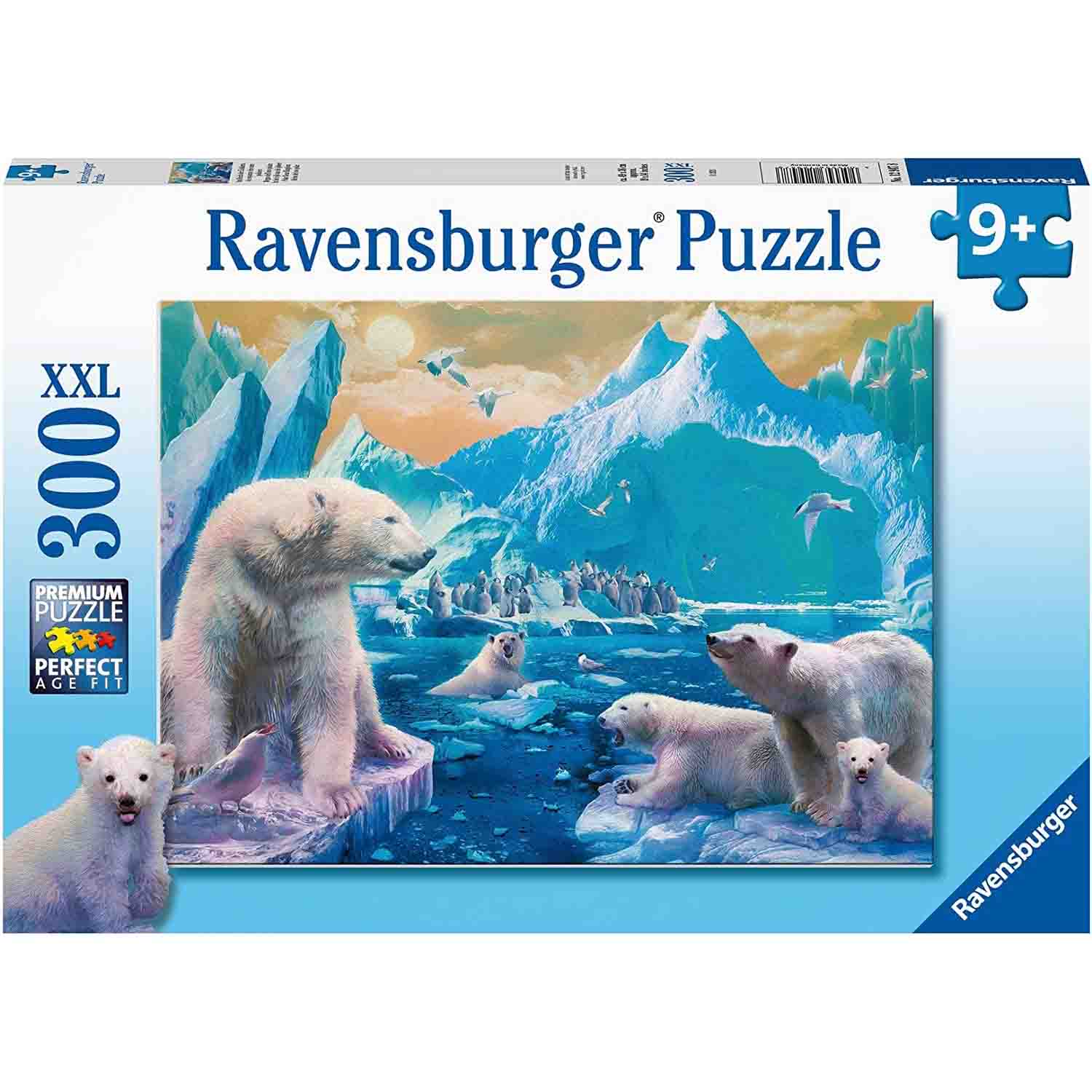 PUZZLE URSI POLARI, 300 PIESE - RAVENSBURGER (RVSPC12947) - Libelula Vesela - Jucarii