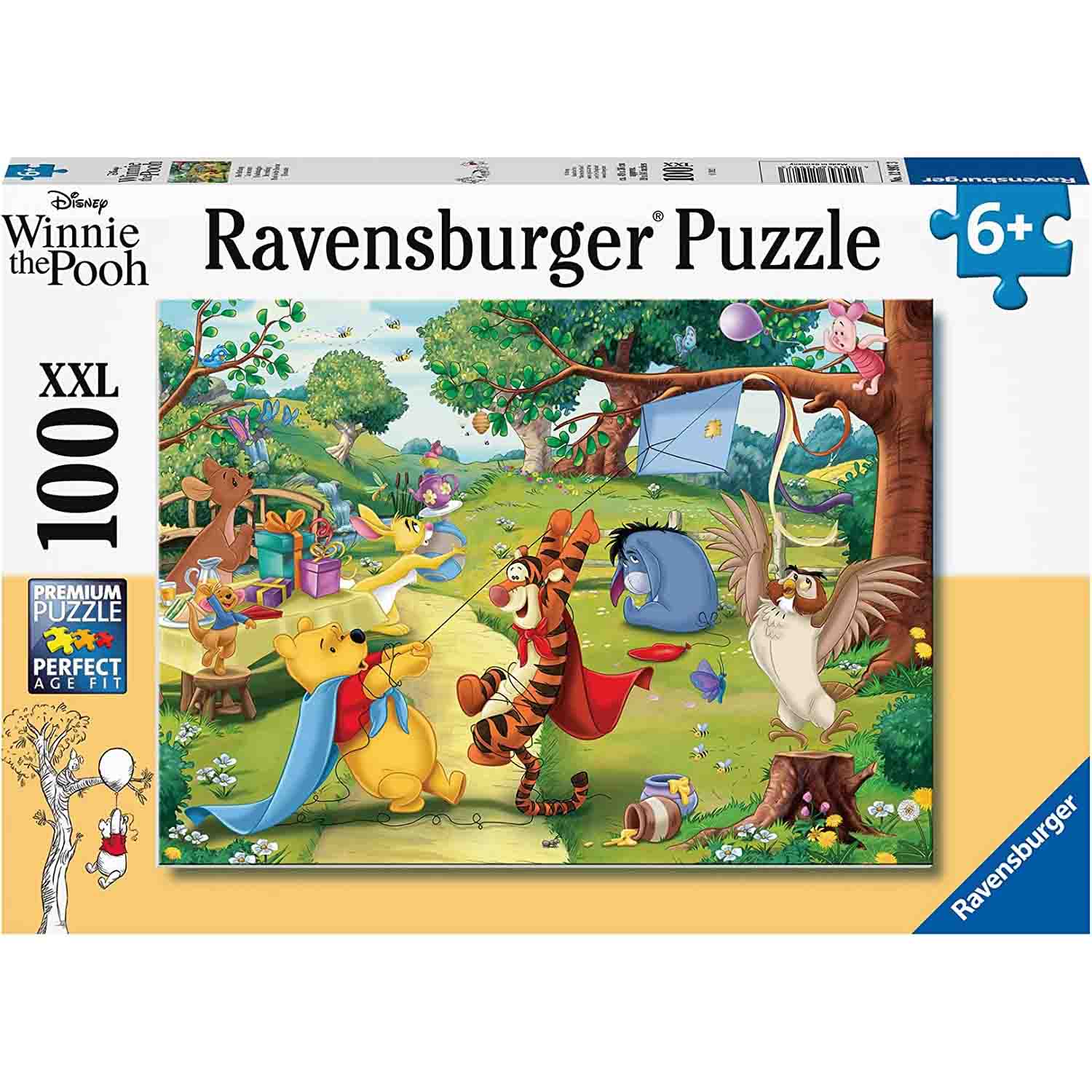 PUZZLE WINNIE THE POOH SALVATORUL, 100 PIESE - RAVENSBURGER (RVSPC12997) - Libelula Vesela - Jucarii