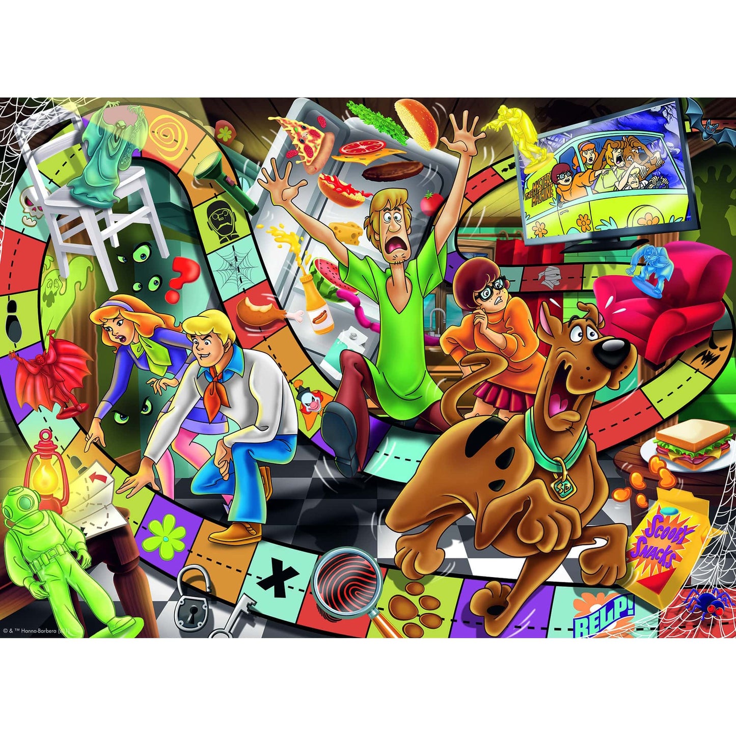 PUZZLE SCOOBY DOO, 200 PIESE - RAVENSBURGER (RVSPC13280) - Libelula Vesela - Jucarii