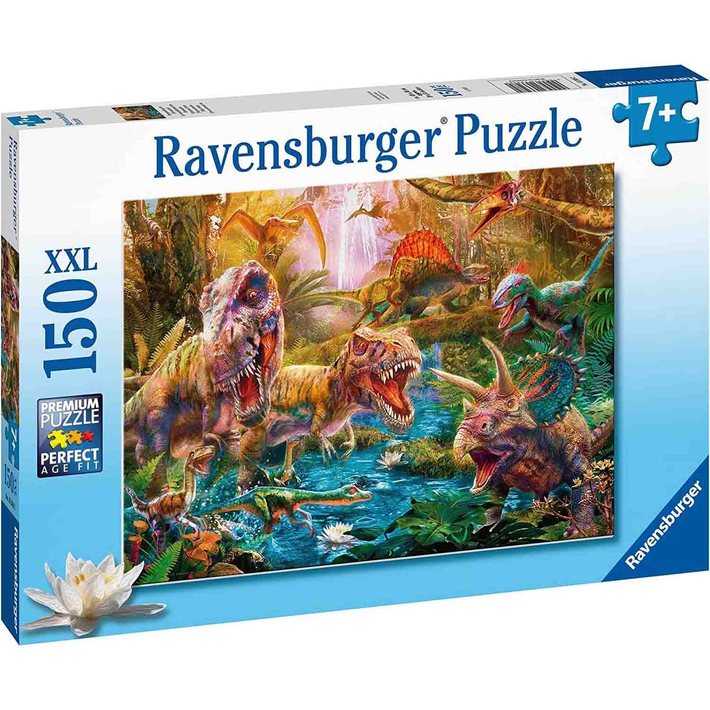 PUZZLE DINOZAURI, 150 PIESE - RAVENSBURGER (RVSPC13348) - Libelula Vesela - Jucarii