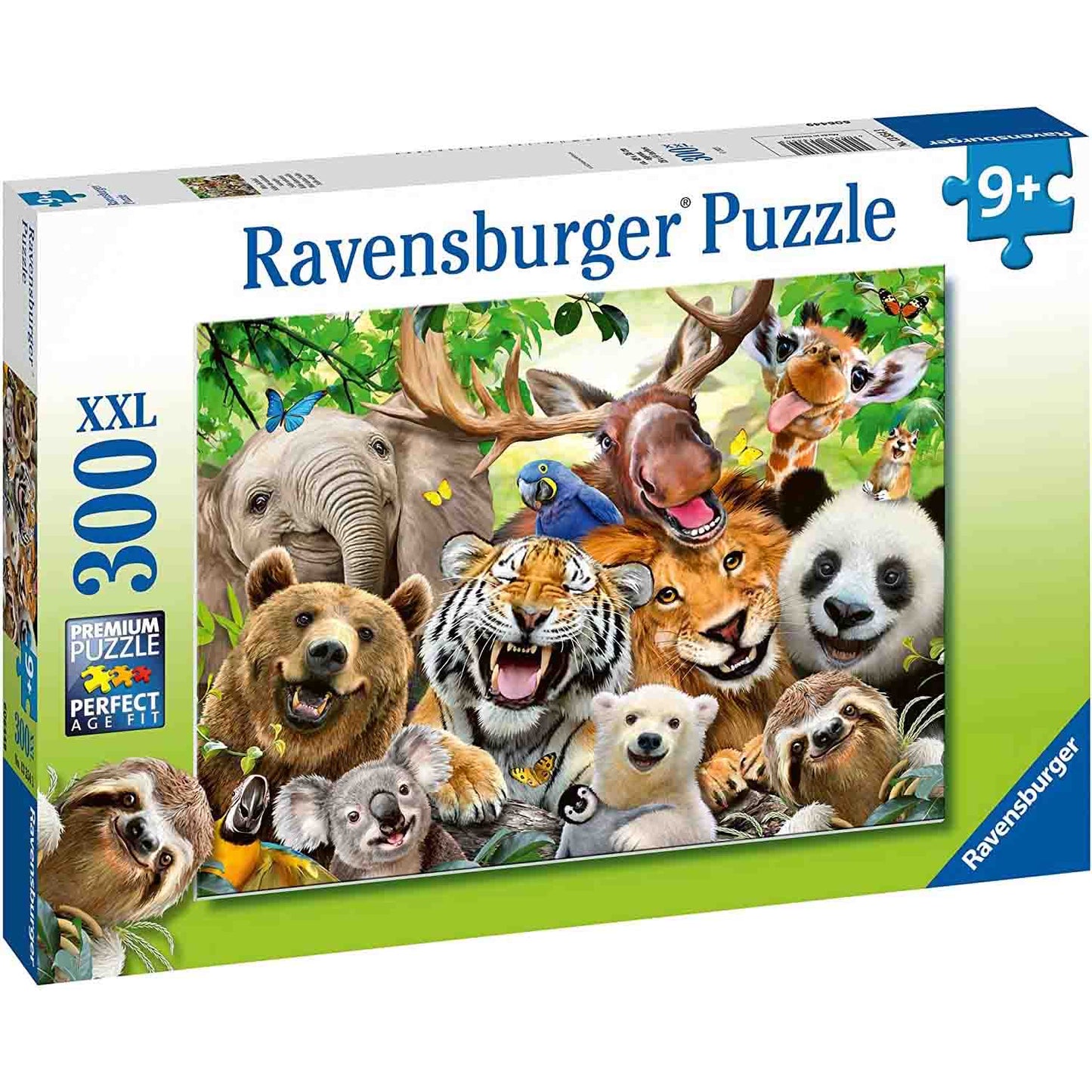 PUZZLE SELFIE CU ANIMALE EXOTICE, 300 PIESE - RAVENSBURGER (RVSPC13354) - Libelula Vesela - Jucarii