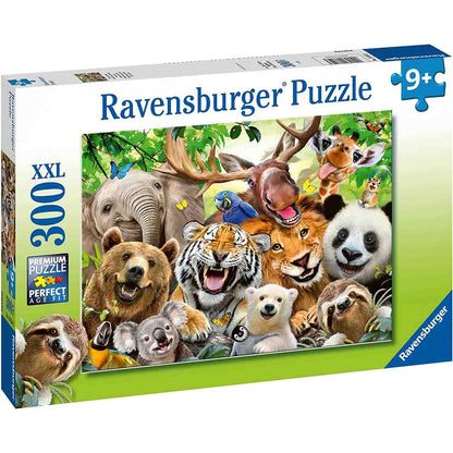 PUZZLE SELFIE CU ANIMALE EXOTICE, 300 PIESE - RAVENSBURGER (RVSPC13354) - Libelula Vesela - Jucarii