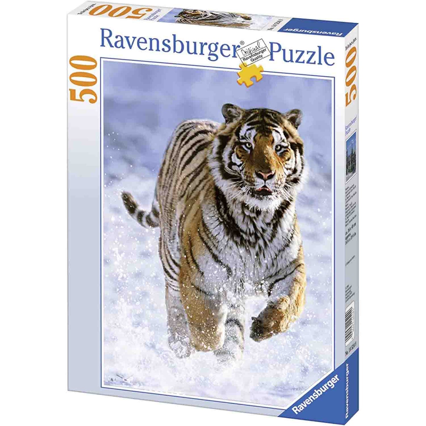 PUZZLE TIGRU IN ZAPADA, 500 PIESE - RAVENSBURGER (RVSPA14475) - Libelula Vesela - Jucarii