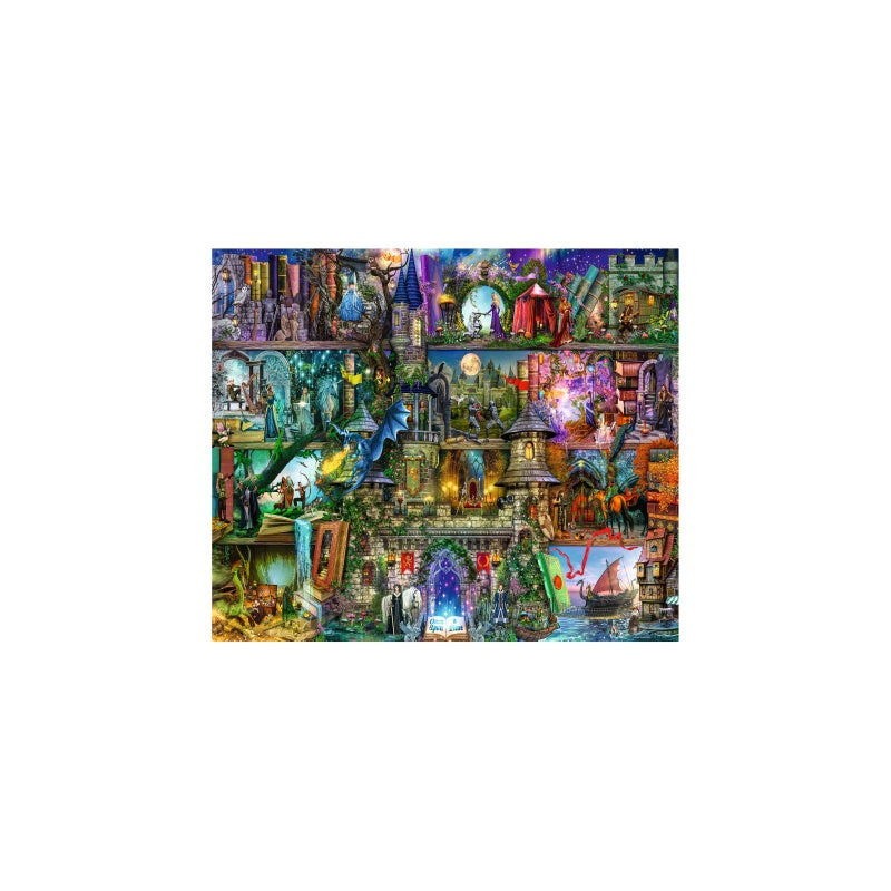 PUZZLE LEGENDE SI MITURI, 1000 PIESE - RAVENSBURGER (RVSPA16479) - Libelula Vesela - Jucarii