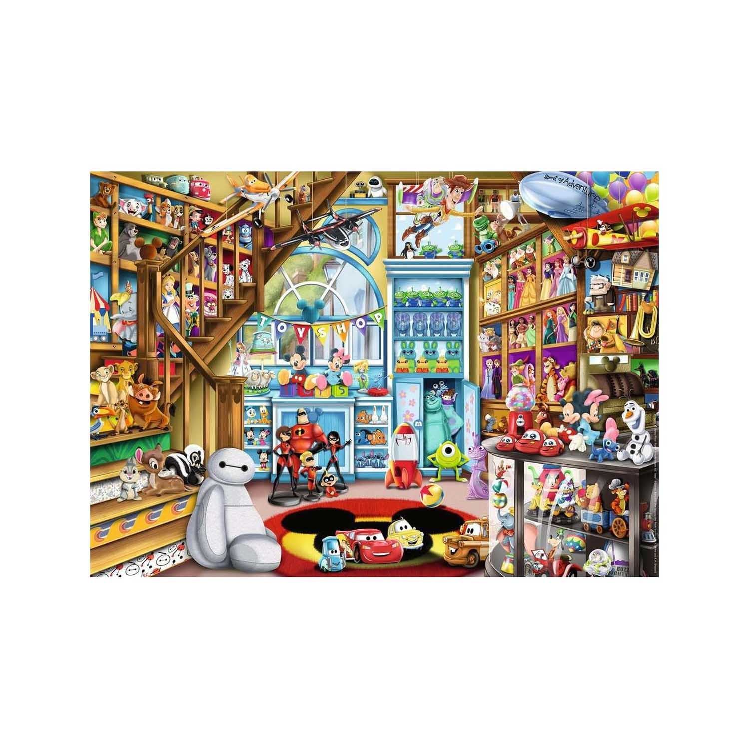 PUZZLE DISNEY MAGAZIN DE JUCARII, 1000 PIESE - RAVENSBURGER (RVSPA16734) - Libelula Vesela - Jucarii