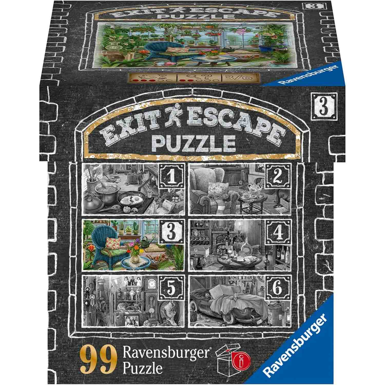 PUZZLE EXIT SERA CU FLORI, 99 PIESE - RAVENSBURGER (RVSPA16879) - Libelula Vesela - Jucarii