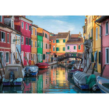 PUZZLE BURANO ITALIA, 1000 PIESE - RAVENSBURGER (RVSPA17392) - Libelula Vesela - Jucarii