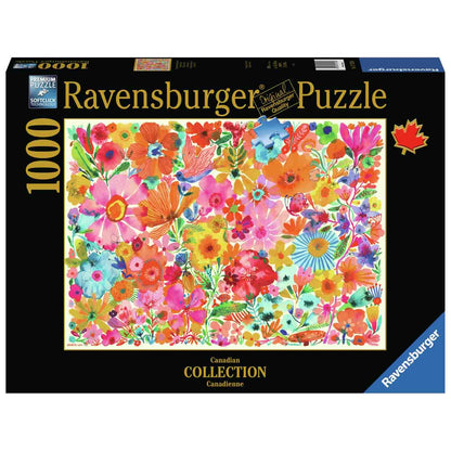 PUZZLE FRUMUSETI INFLORITE, 1000 PIESE - RAVENSBURGER (RVSPA17470) - Libelula Vesela - Jucarii