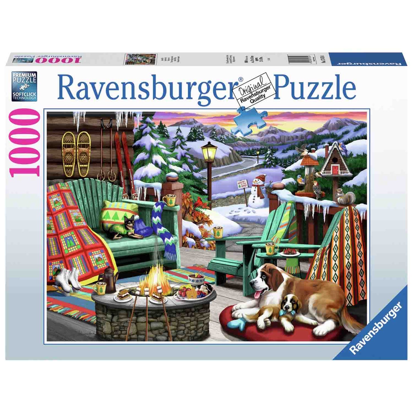 PUZZLE ODIHNA LA FINAL DE ZI, 1000 PIESE - RAVENSBURGER (RVSPA17474) - Libelula Vesela - Jucarii