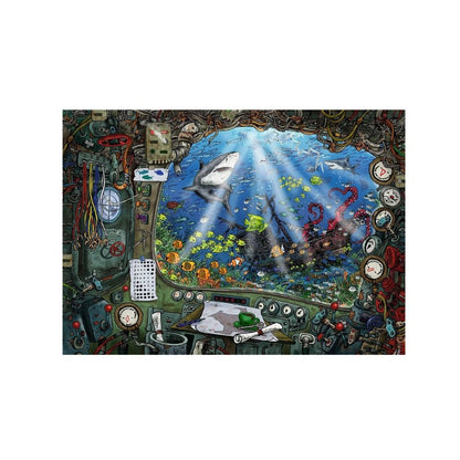 PUZZLE EXIT 4: IN SUBMARIN, 759 PIESE - RAVENSBURGER (RVSPA19953) - Libelula Vesela - Jucarii