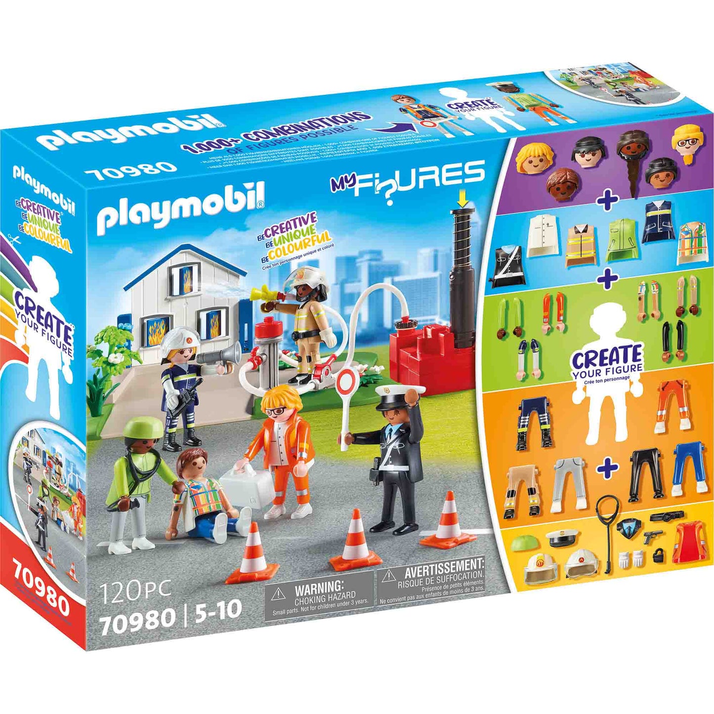 PLAYMOBIL - CREEAZA PROPRIA FIGURINA - MISIUNEA DE SALVARE - PLAYMOBIL (PM70980) - Libelula Vesela - Jucarii