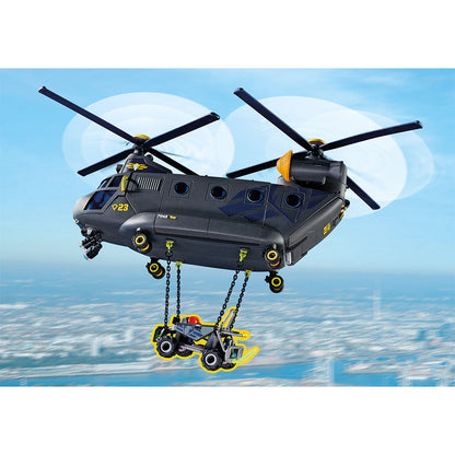 AERONAVA ECHIPEI SWAT - PLAYMOBIL CITY ACTION (PM71149) - Libelula Vesela - Jucarii