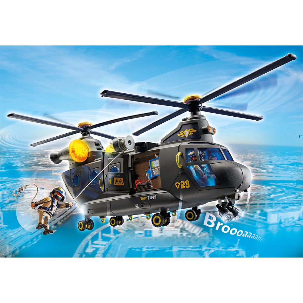 AERONAVA ECHIPEI SWAT - PLAYMOBIL CITY ACTION (PM71149) - Libelula Vesela - Jucarii