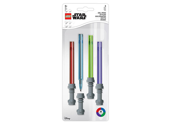 SET 4 PIXURI COLORATE CU GEL LEGO STAR WARS LIGHTSABER - LEGO (52875) - Libelula Vesela - Articole pentru scoala