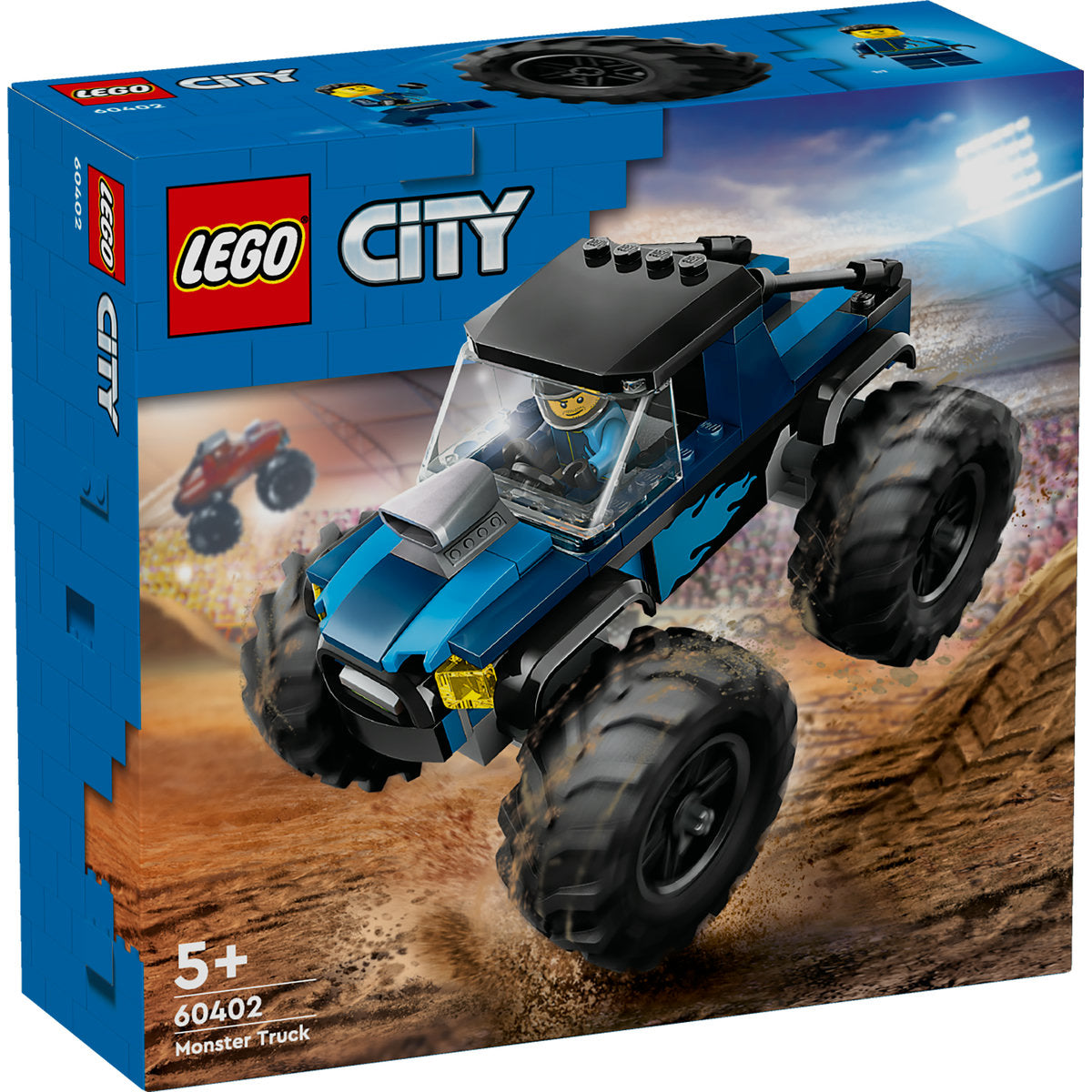 MONSTER TRUCK ALBASTRU - LEGO CITY - LEGO (60402) - Libelula Vesela - Jucarii