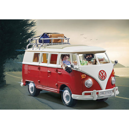 VOLKSWAGEN T1, DUBA CAMPING - PLAYMOBIL (PM70176) - Libelula Vesela - Jucarii