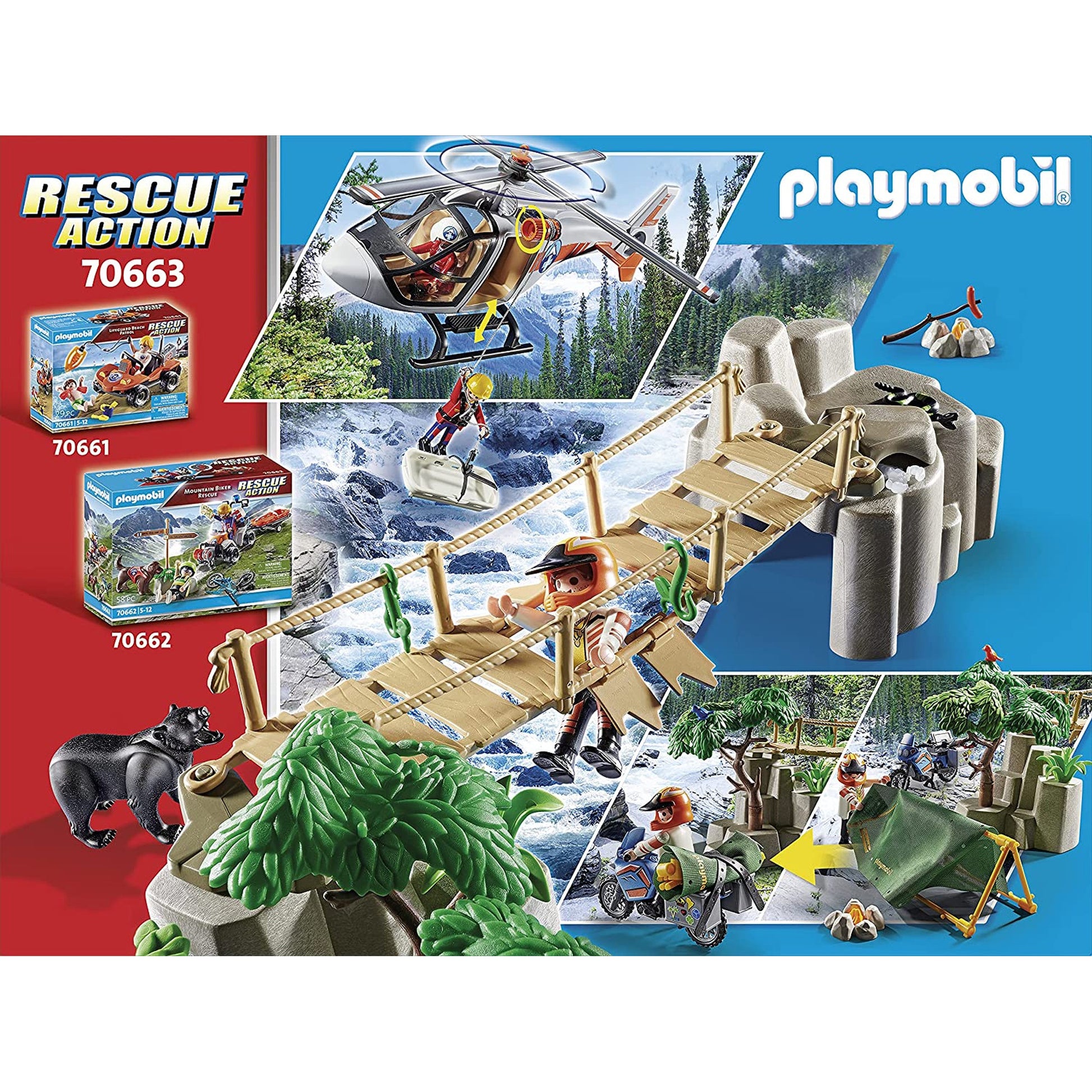 OPERATIUNE DE SALVARE DIN CANION - PLAYMOBIL (PM70663) - Libelula Vesela - Jucarii