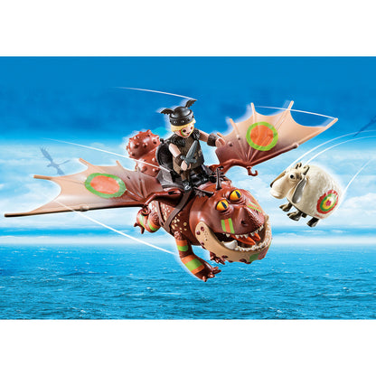 DRAGONS CURSA DRAGONILOR: FISHLEGS SI MEATLUG - PLAYMOBIL (70729) - Libelula Vesela - Jucarii