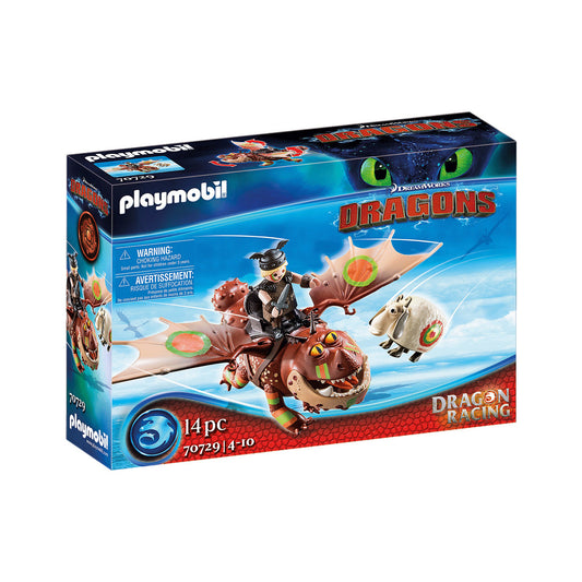 DRAGONS CURSA DRAGONILOR: FISHLEGS SI MEATLUG - PLAYMOBIL (70729) - Libelula Vesela - Jucarii