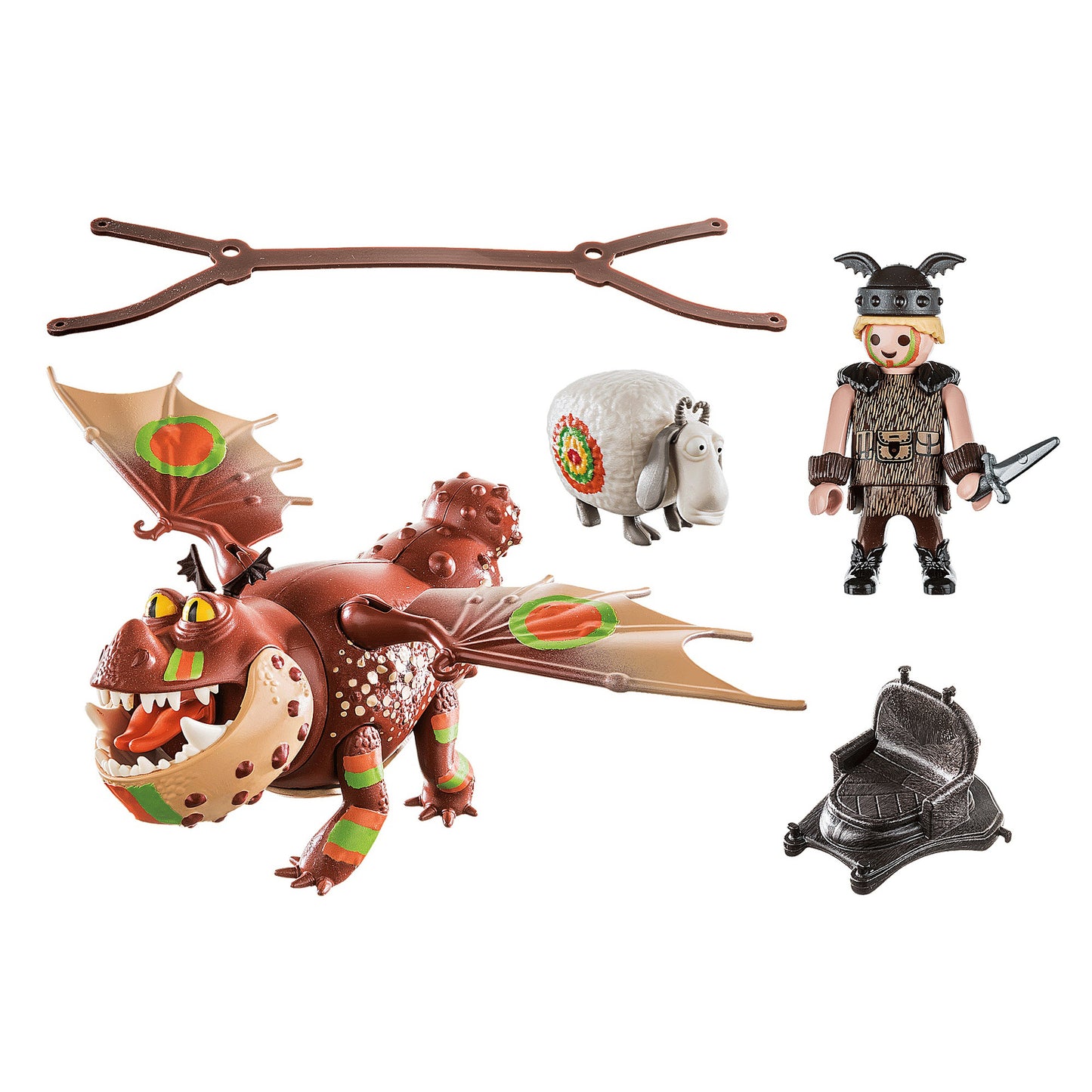 DRAGONS CURSA DRAGONILOR: FISHLEGS SI MEATLUG - PLAYMOBIL (70729) - Libelula Vesela - Jucarii