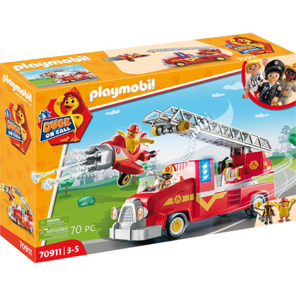 CAMION DE POMPIERI - PLAYMOBIL DUCK ON CALL (PM70911) - Libelula Vesela - Jucarii