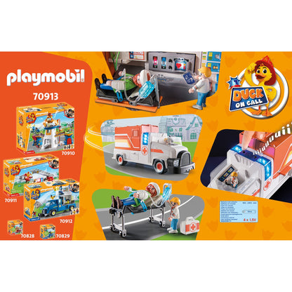 CAMION DE SALVARE - PLAYMOBIL DUCK ON CALL (PM70913) - Libelula Vesela - Jucarii