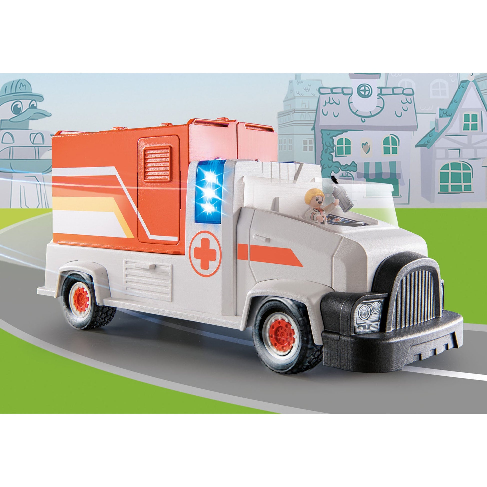 CAMION DE SALVARE - PLAYMOBIL DUCK ON CALL (PM70913) - Libelula Vesela - Jucarii