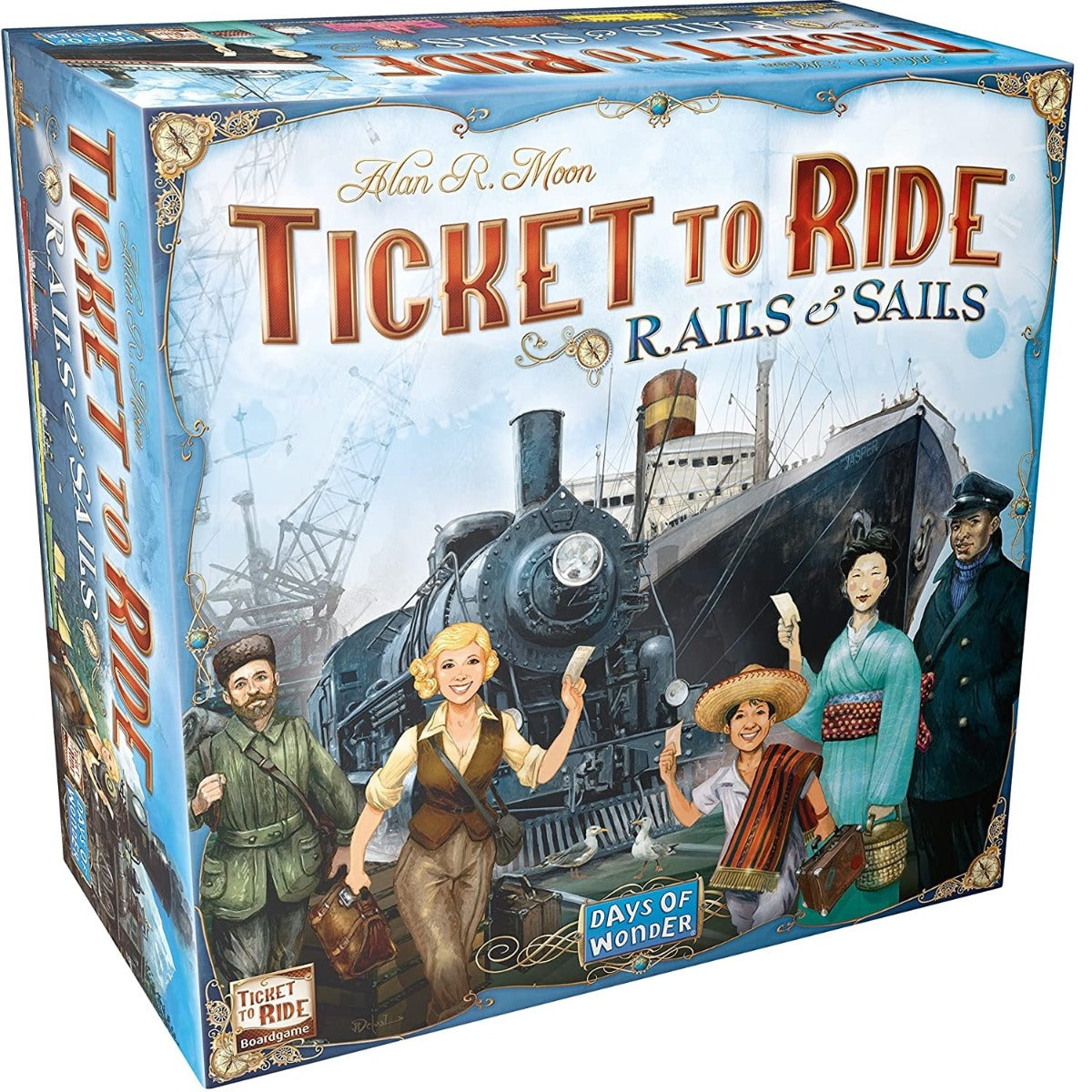 JOC DE SOCIETATE TICKET TO RIDE RAILS & SAILS, LIMBA ENGLEZA - DAYS OF WONDER (720026) - Libelula Vesela - Jucarii