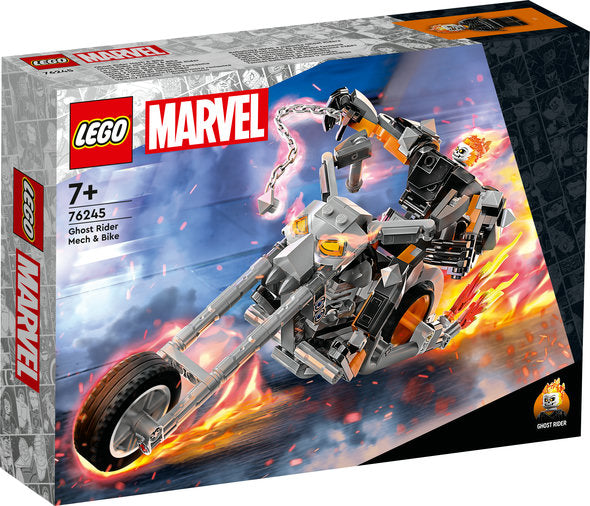 ROBOT SI MOTOCICLETA GHOST RIDER - LEGO MARVEL SUPER HEROES - LEGO (76245) - Libelula Vesela - Jucarii