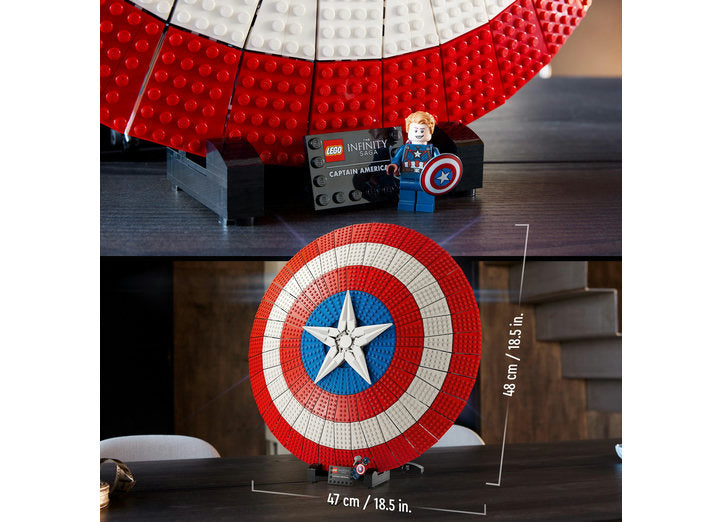 SCUTUL LUI CAPTAIN AMERICA - LEGO MARVEL SUPER HEROES - LEGO (76262) - Libelula Vesela - Jucarii