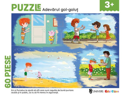 PUZZLE - ADEVARUL GOL-GOLUT (60 PIESE) - EDU CLASS (EDU004) - Libelula Vesela - Jucarii