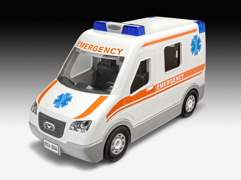 MASINUTA JUNIOR KIT - AMBULANTA - REVELL (RV0806) - Libelula Vesela - Jucarii