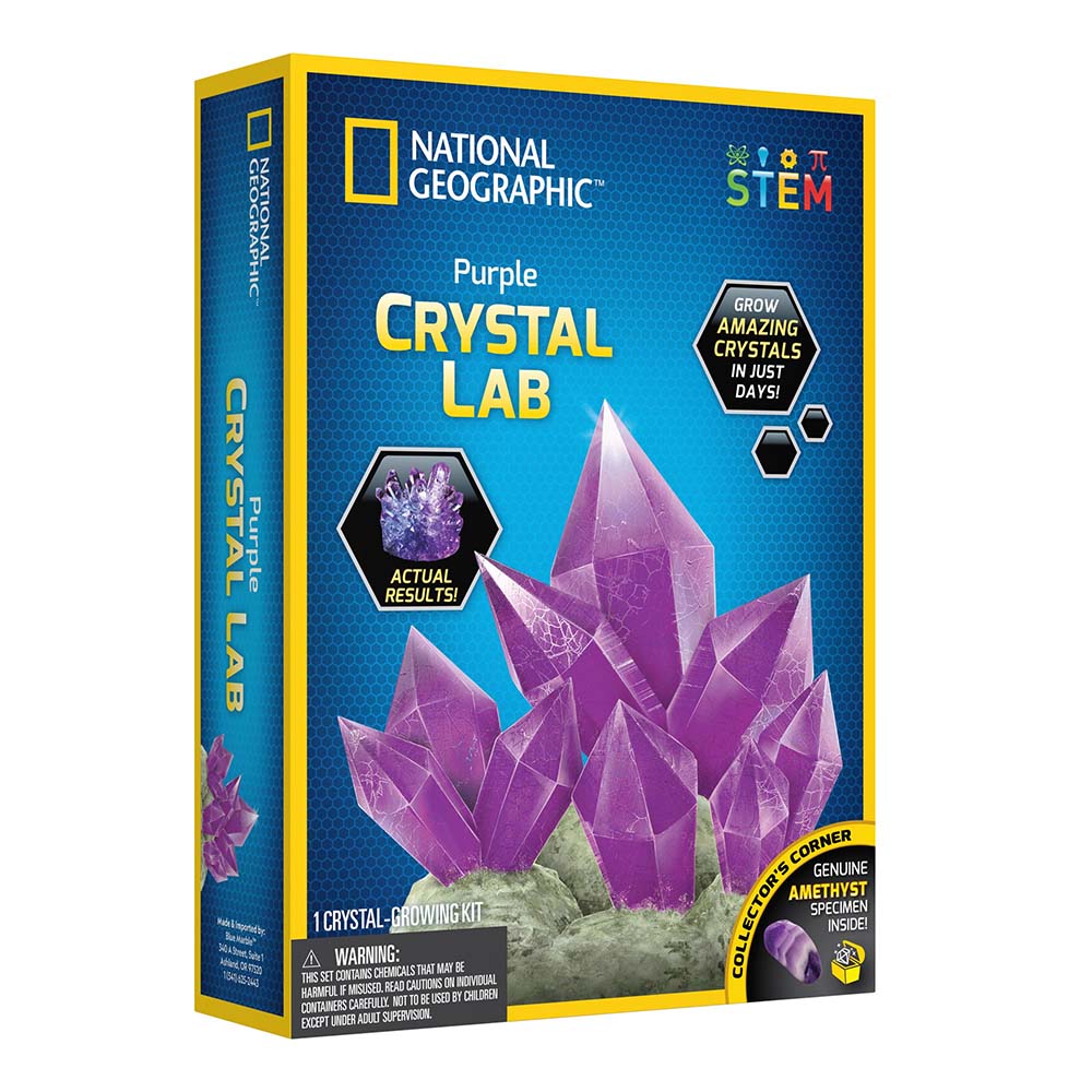 KIT CREATIV LABORATOR DE CRESTERE CRISTALE VIOLET - NATIONAL GEOGRAPHIC (NG29684) - Libelula Vesela - Jucarii