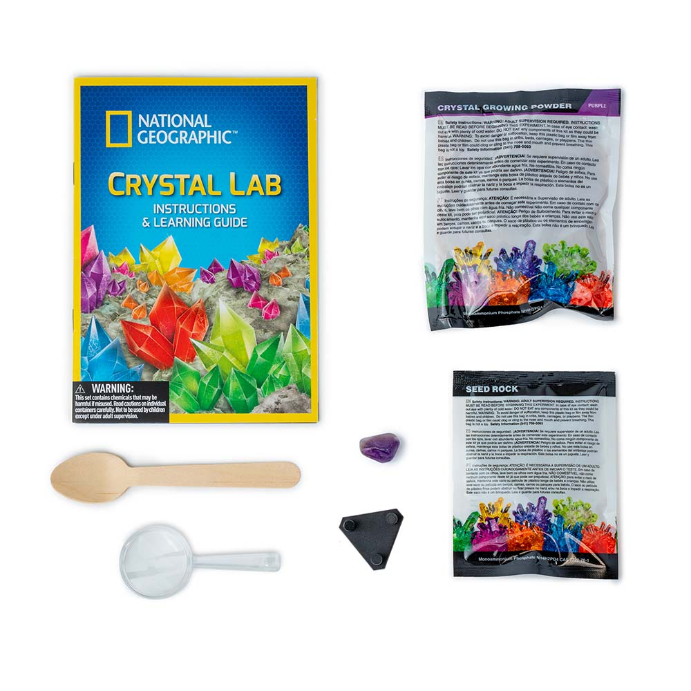 KIT CREATIV LABORATOR DE CRESTERE CRISTALE VIOLET - NATIONAL GEOGRAPHIC (NG29684) - Libelula Vesela - Jucarii