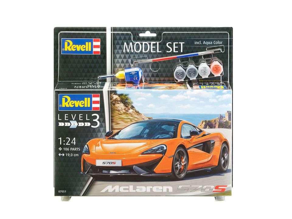 SET MCLAREN 570S - REVELL (67051) - Libelula Vesela - Jucarii