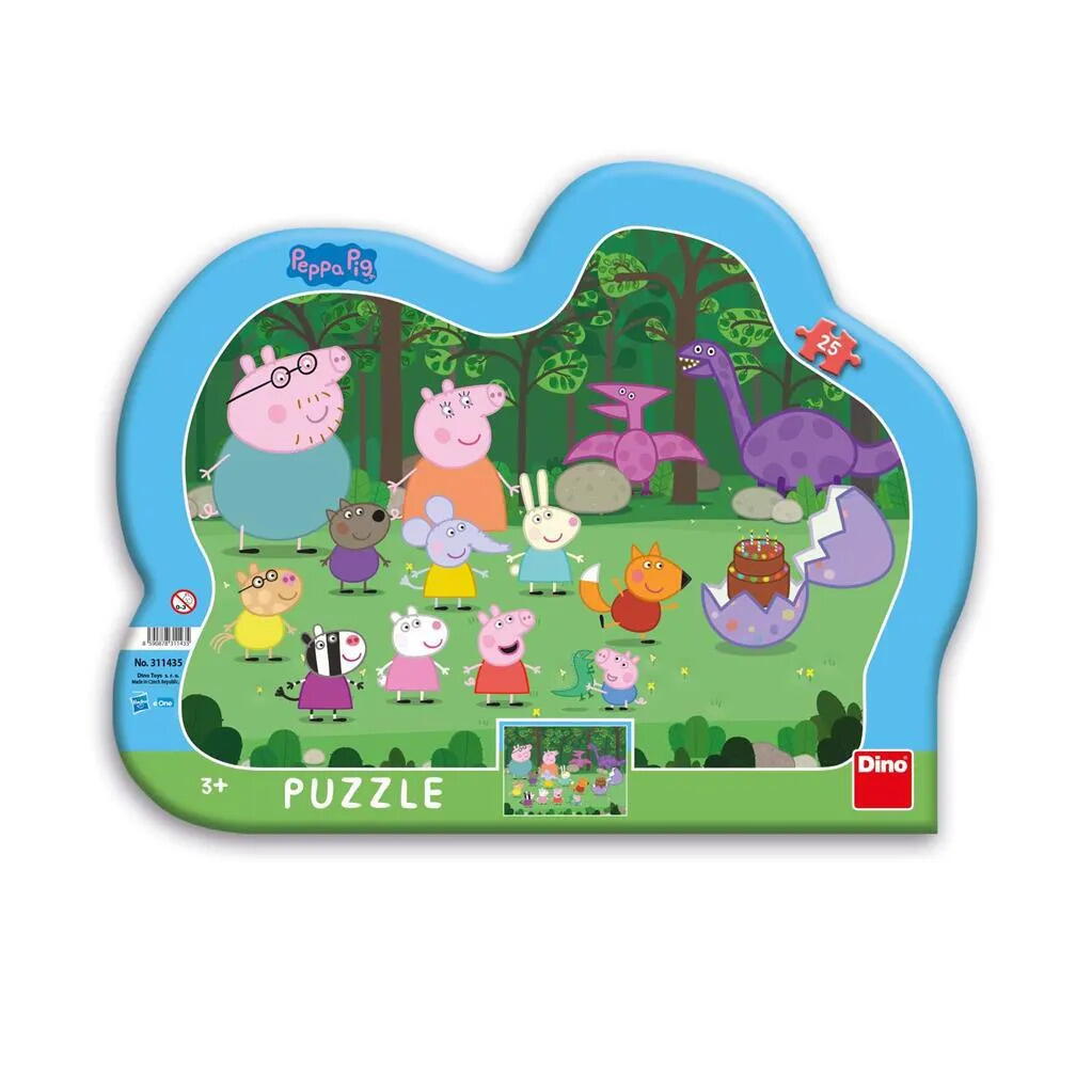 PUZZLE CU RAMA - PEPPA PIG (25 PIESE) - DINO (311435) - Libelula Vesela - Jucarii