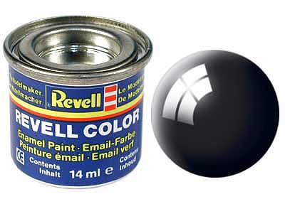 BLACK, GLOSS 14 ML - REVELL (32107) - Libelula Vesela - Jucarii