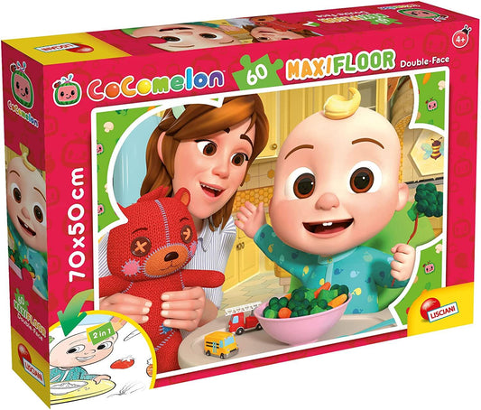 PUZZLE DE COLORAT MAXI - COCOMELON LA MASA (60 PIESE) - LISCIANI (L91072) - Libelula Vesela - Jucarii