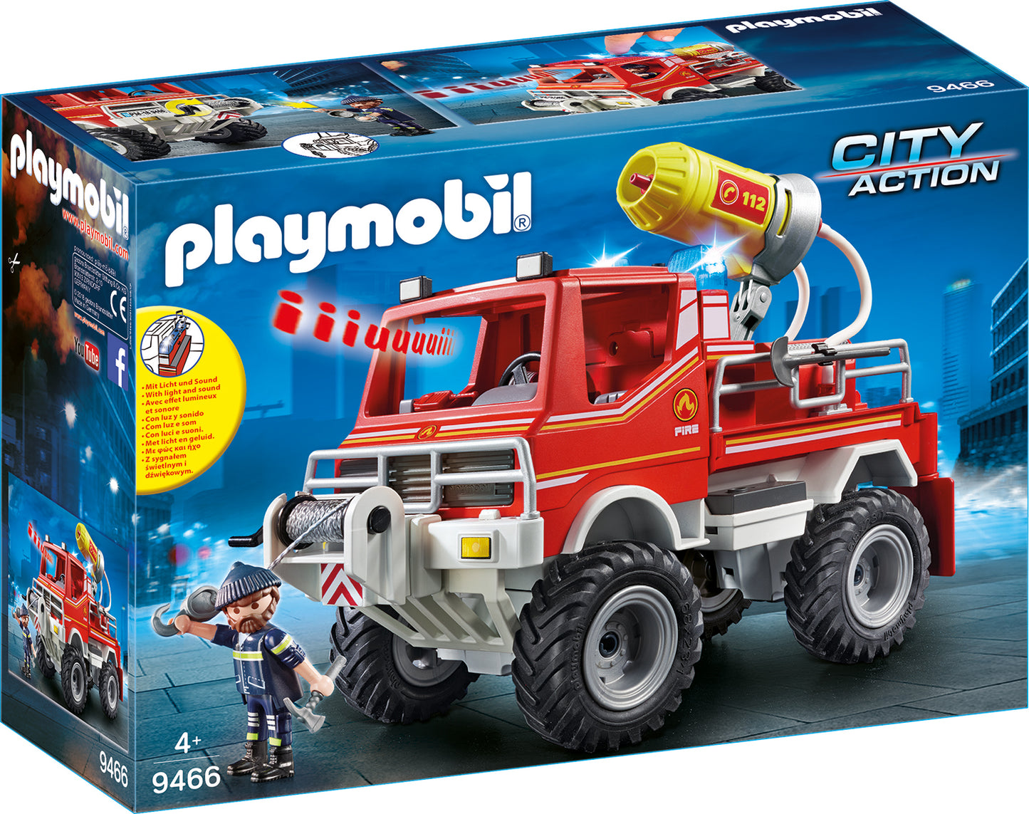 CAMION DE POMPIERI - PLAYMOBIL (PM9466) - Libelula Vesela - Jucarii