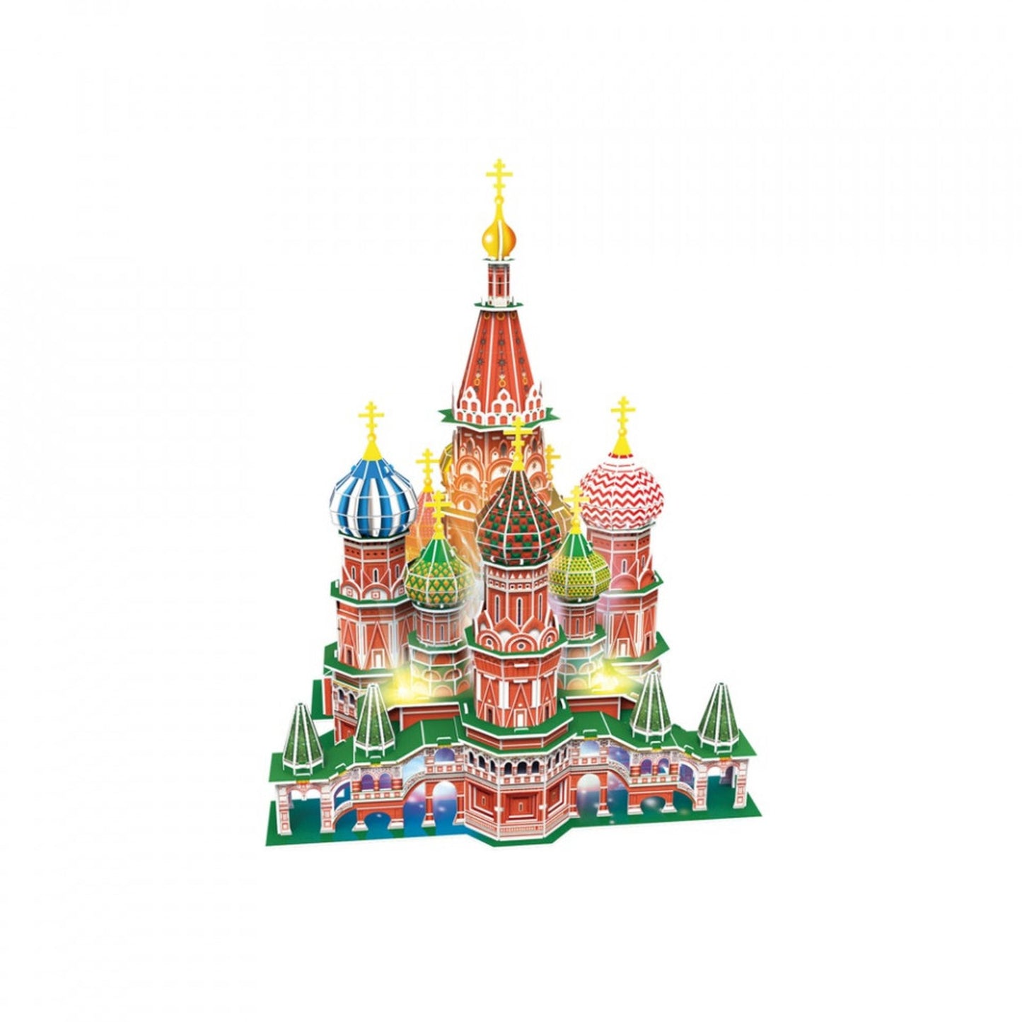 PUZZLE 3D+BROSURA-MOSCOVA 224 PIESE - CUBICFUN (CUDS0999H) - Libelula Vesela - Jucarii