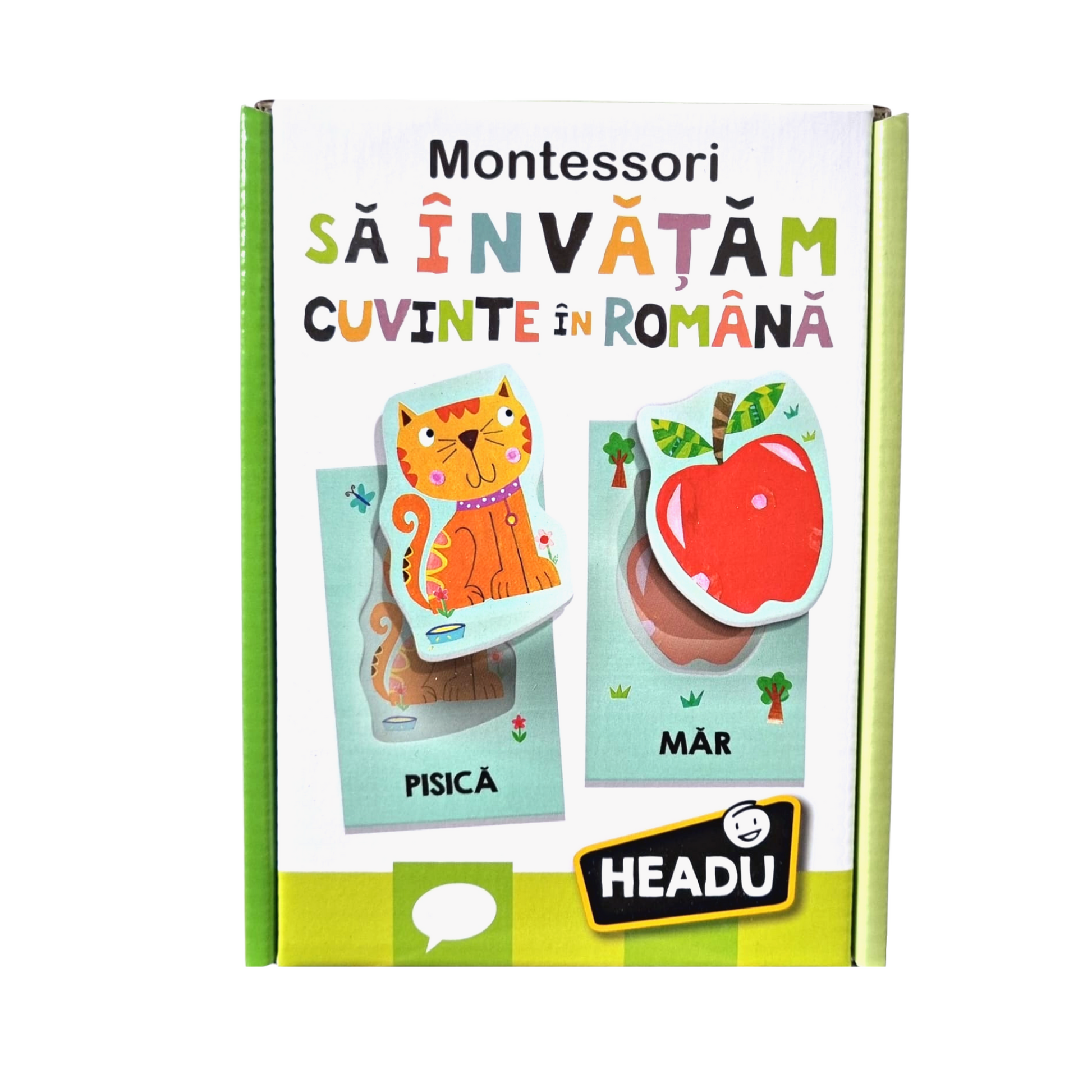 HEADU MONTESSORI - SA INVATAM CUVINTE IN ROMANA - HEADU (HE53115) - Libelula Vesela - Jucarii