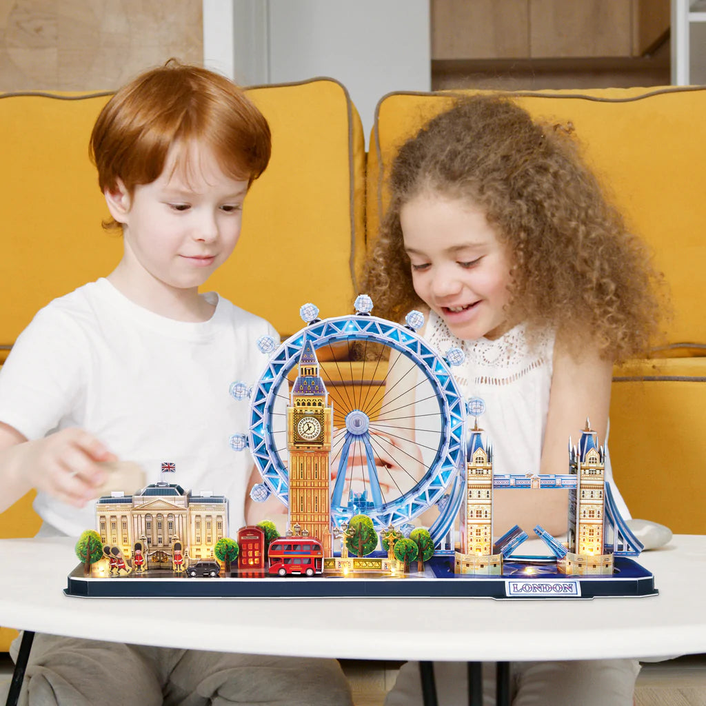 FUN CUBIC - 3D PUZZLE LED LONDON 186 PIECES - FUN CUBIC (CUL532h)