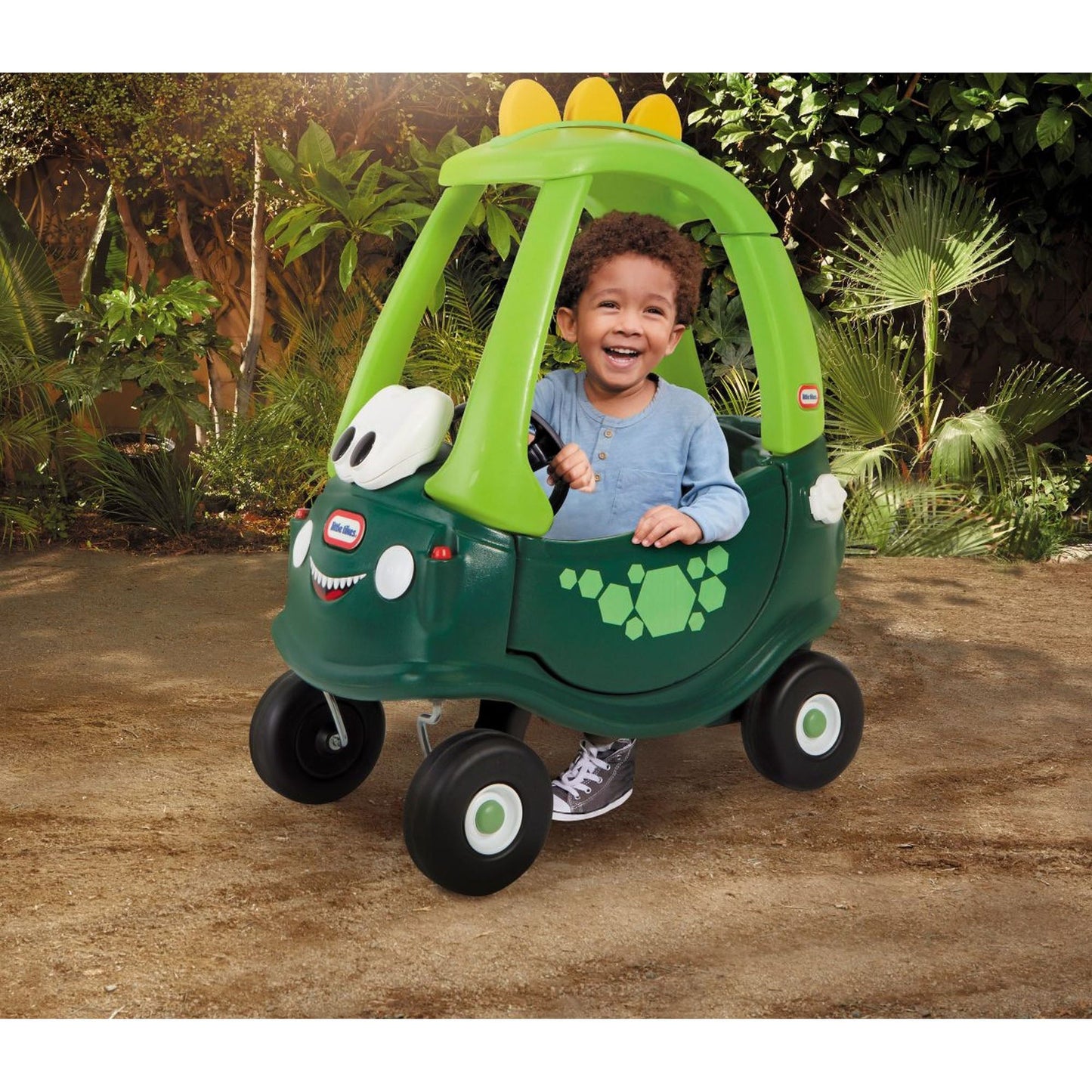 LITTLE TIKES - MASINUTA DINOZAUR COZY COUPE GO GREEN - LITTLE TIKES (LT17410) - Libelula Vesela - Jucarii